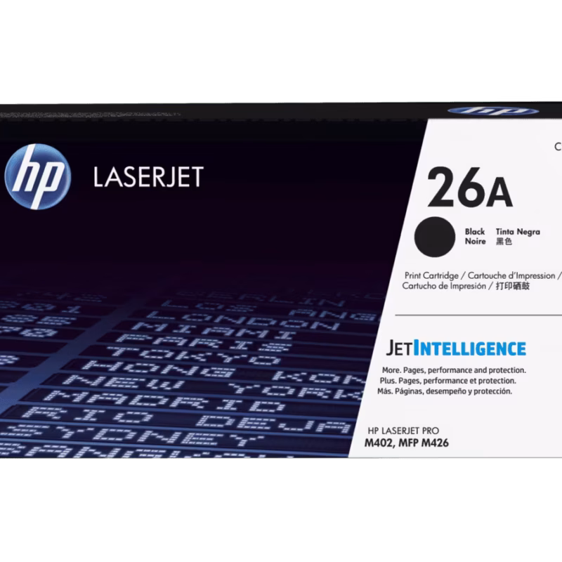 Tóner HP 26A Negro LaserJet Original - Cf226a