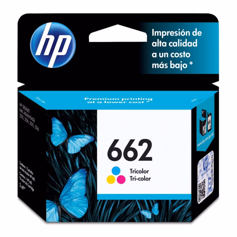 Tinta HP 662 Tricolor Original - Cz104al