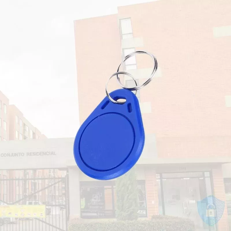 Llaveros azules, tag de proximidad, chip para conjuntos - pin para puerta