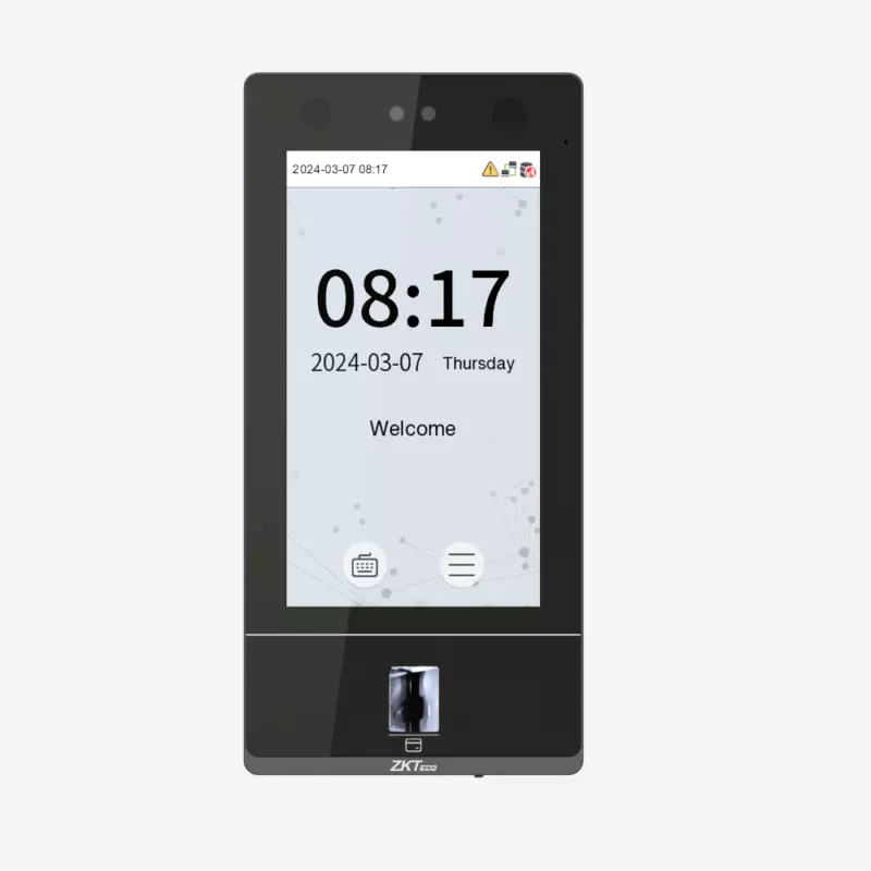 Control de acceso para oficinas y edificios – Multibiométrico facial y huella dactilar – ZKTeco – Serie SenseFace 7a