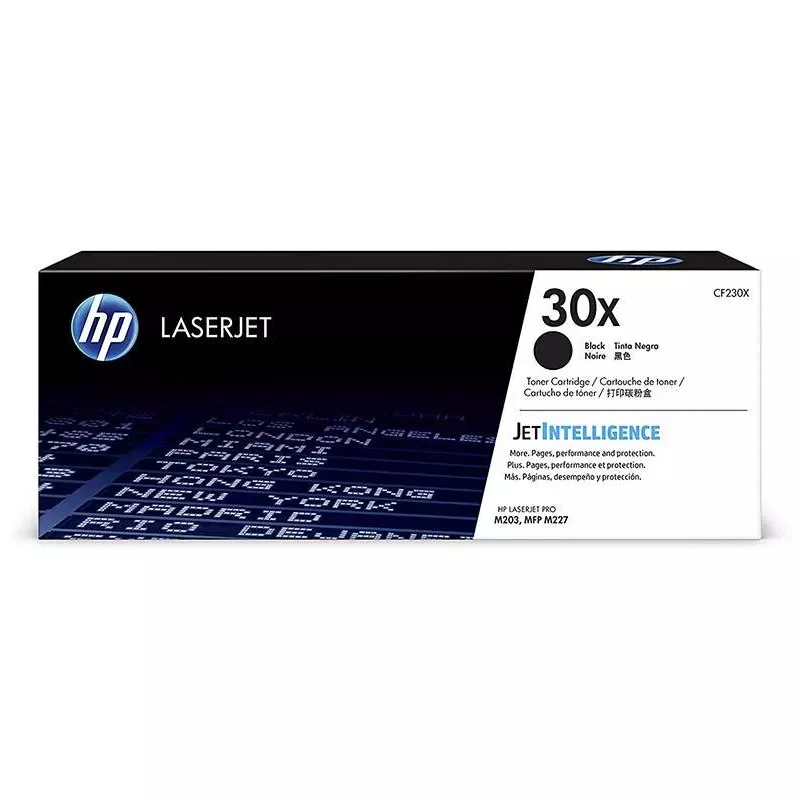 Tóner HP 30X Negro Alto Rendimiento LaserJet Original -